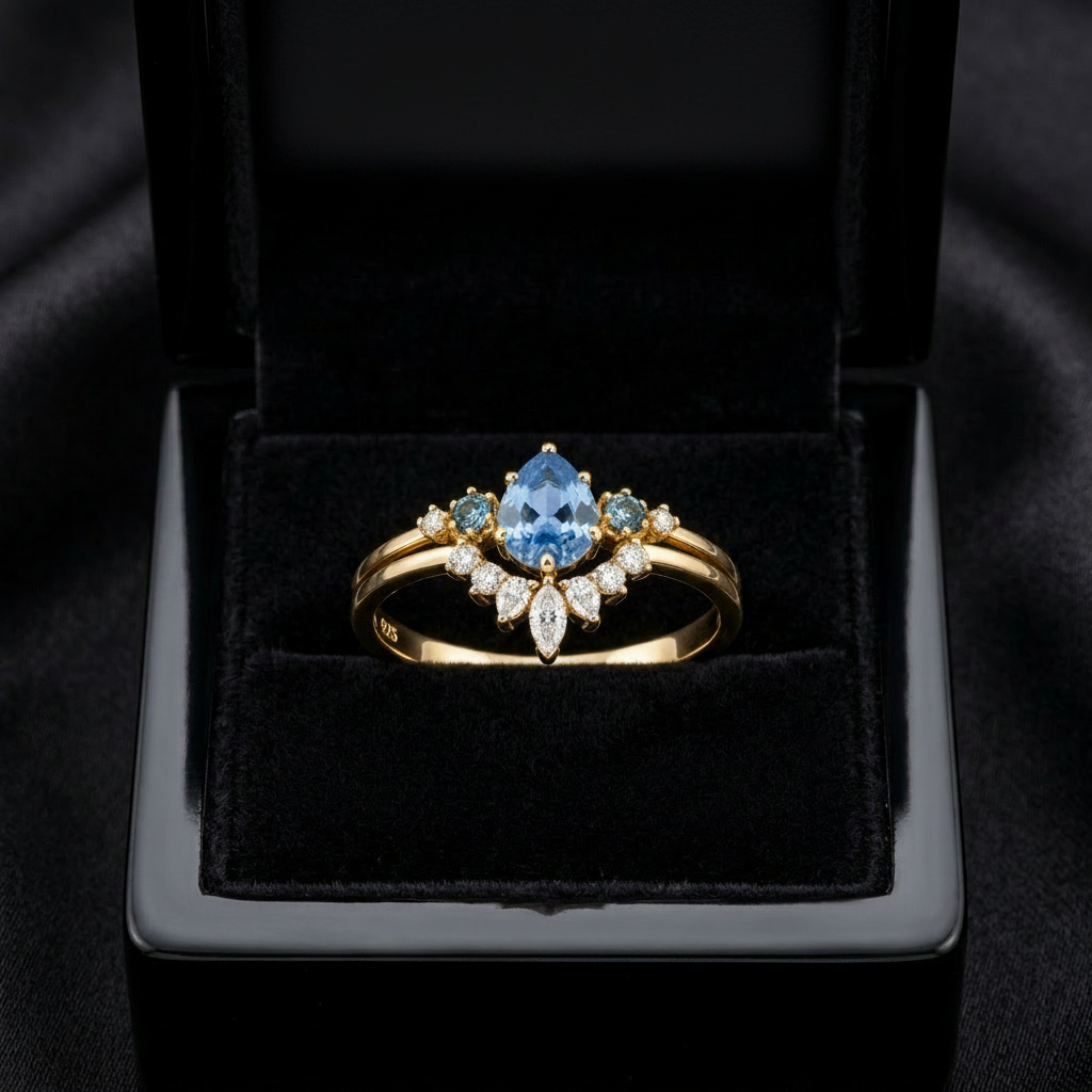 Celestial Drop Ring Set
