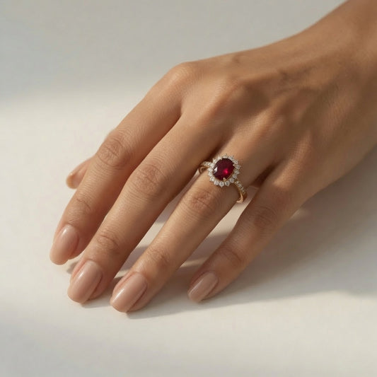 Scarlet Crown Ring