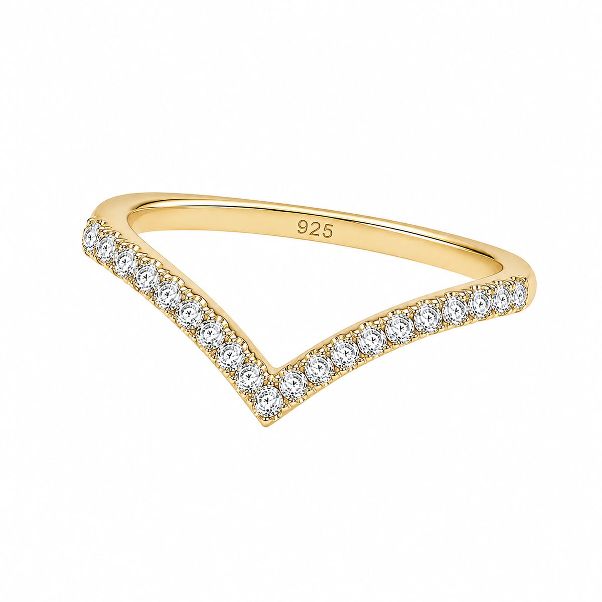 Wishbone Pavé Ring