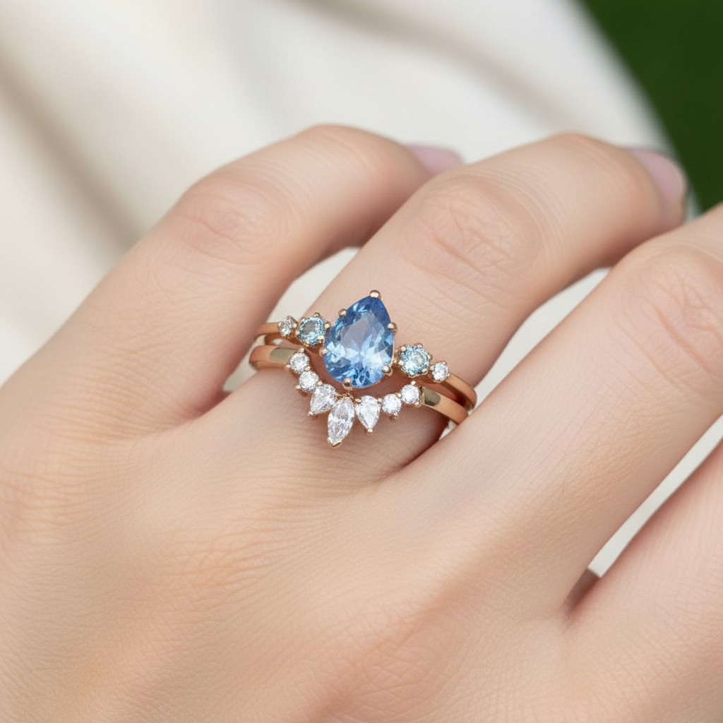 Celestial Drop Ring Set