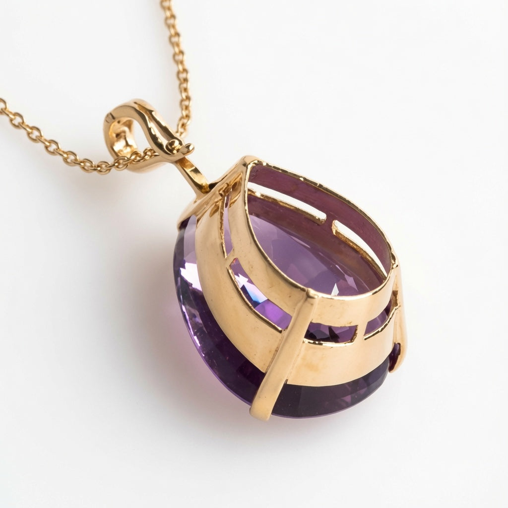 Amethyst Drop Pendant