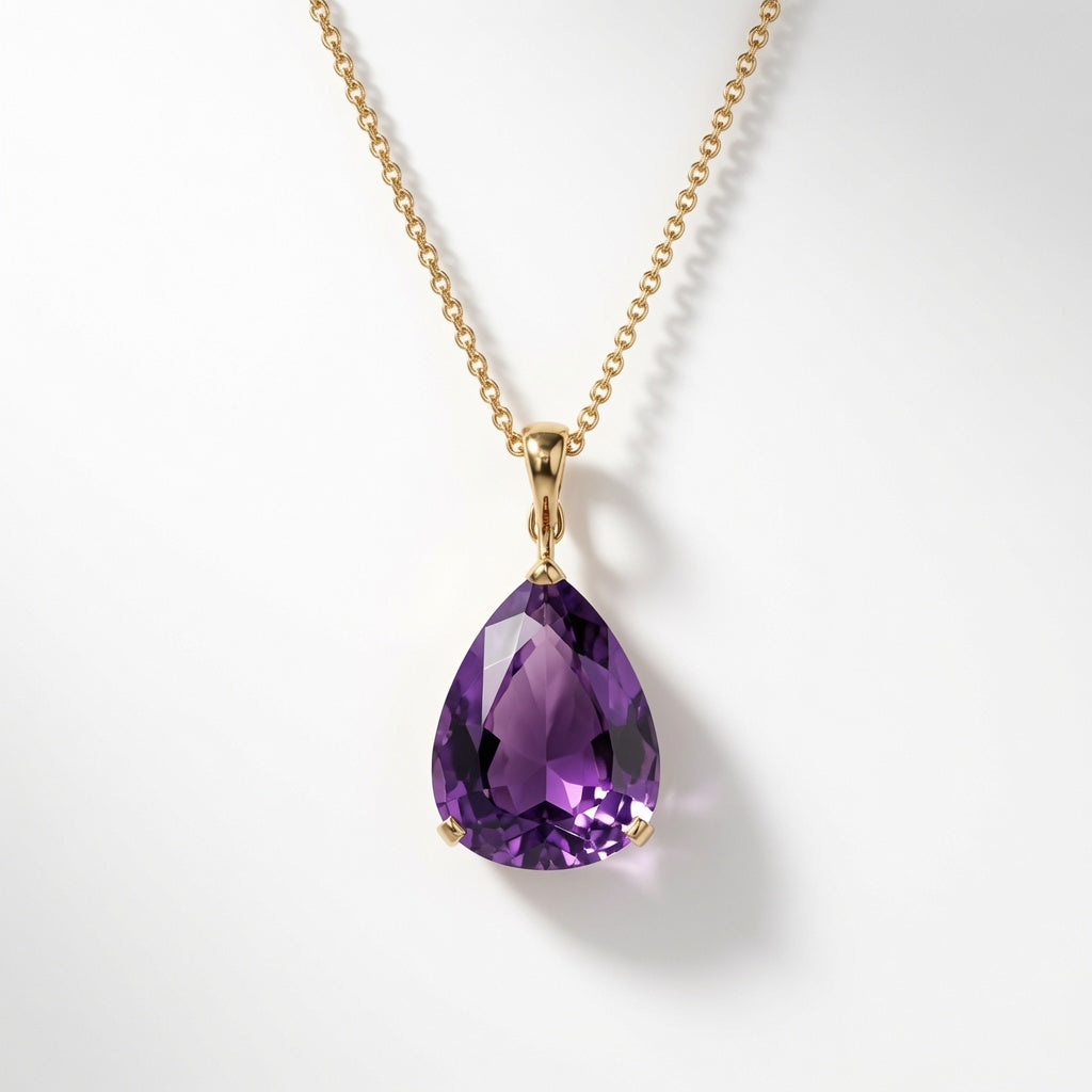 Amethyst Drop Pendant