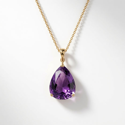 Amethyst Drop Pendant