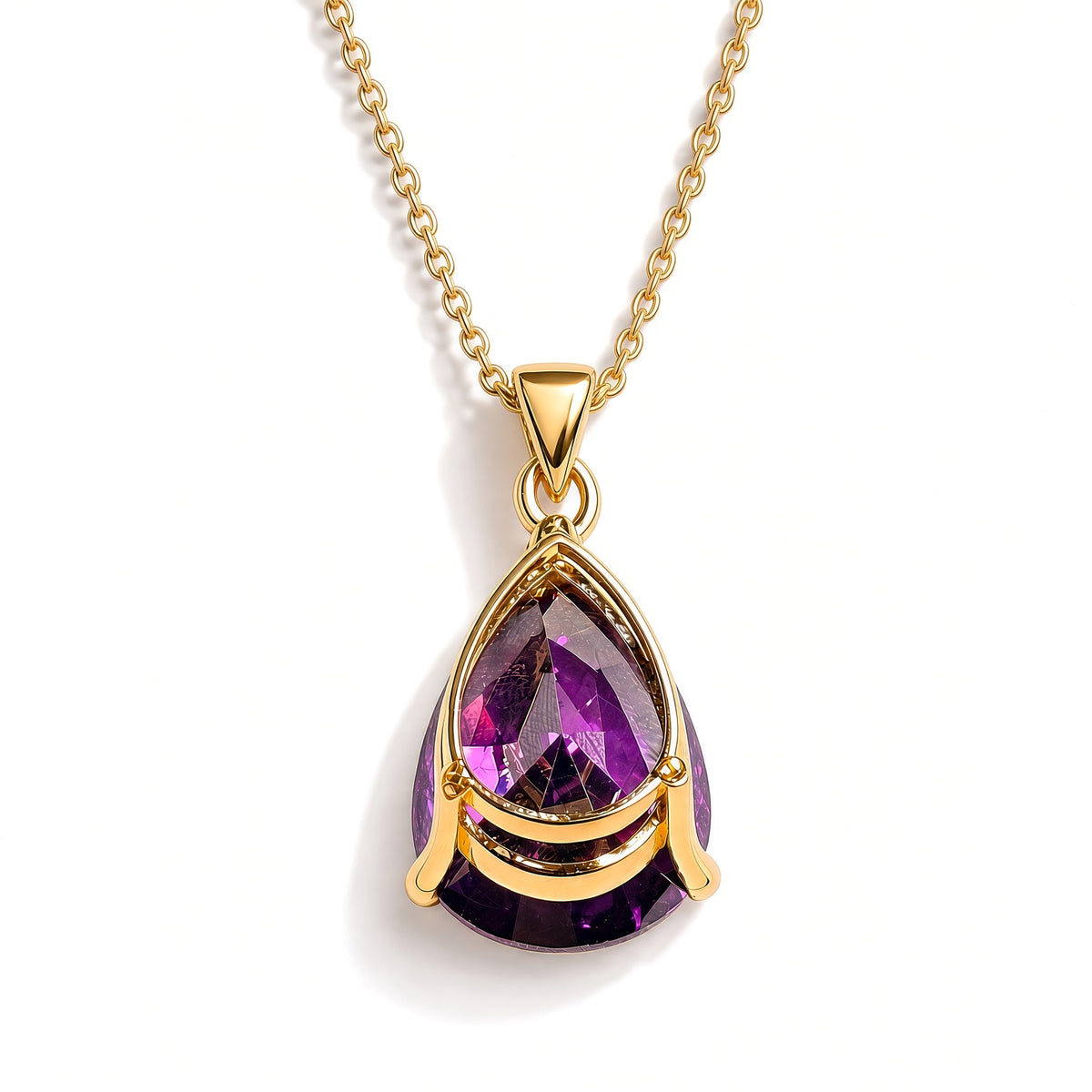 Amethyst Drop Pendant