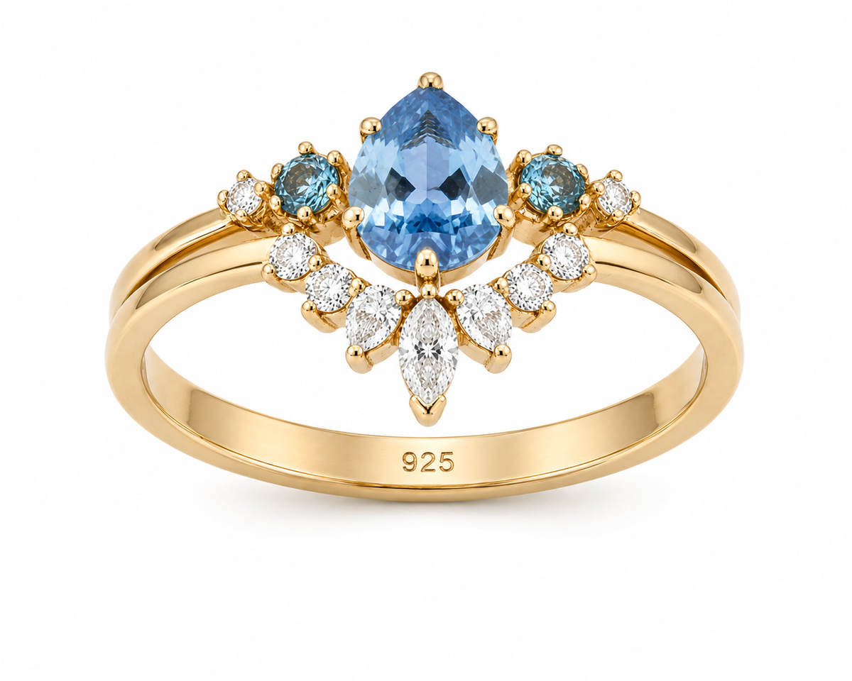 Celestial Drop Ring Set