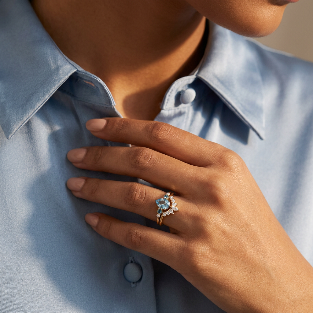 Celestial Drop Ring Set
