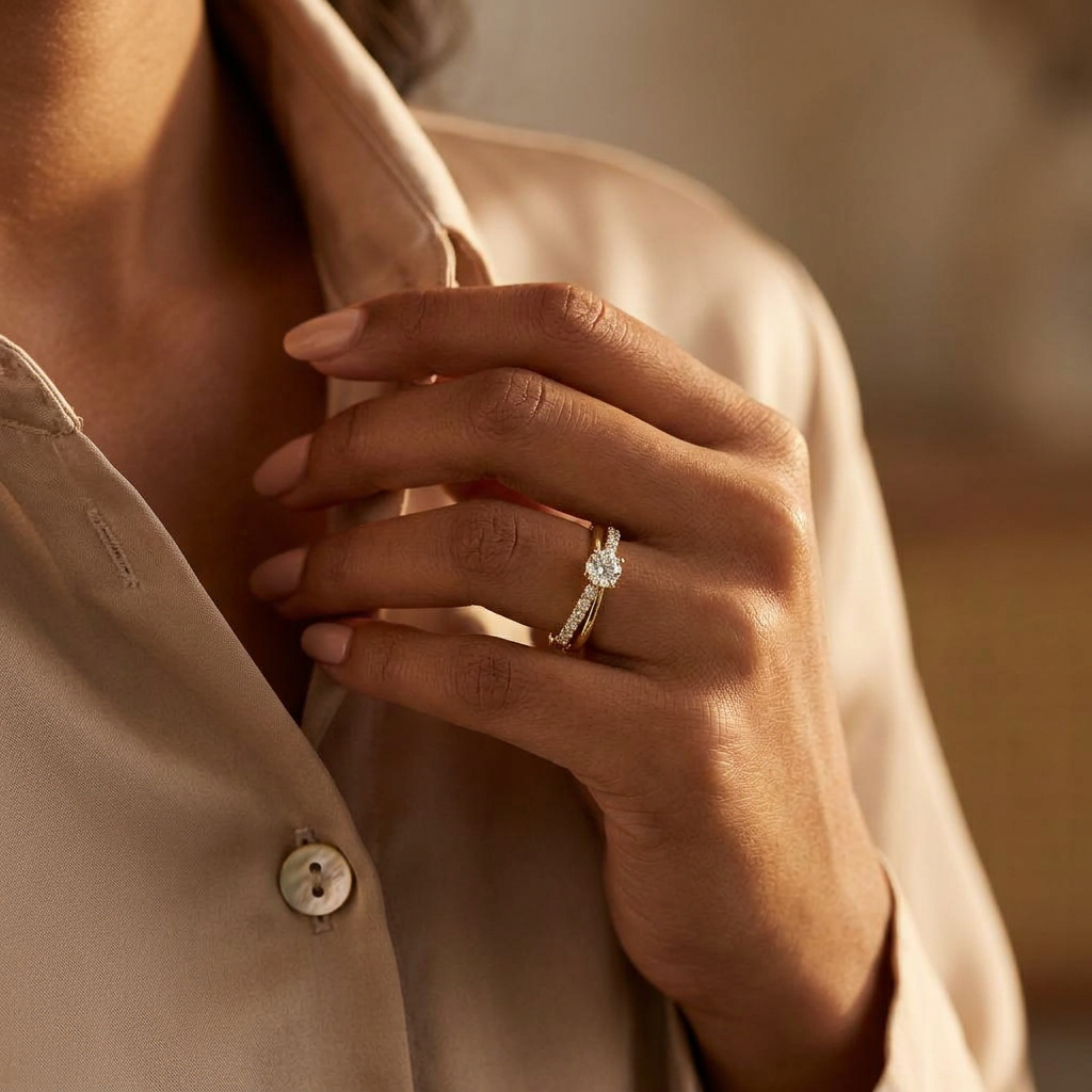 Celestial Pave Solitaire Ring