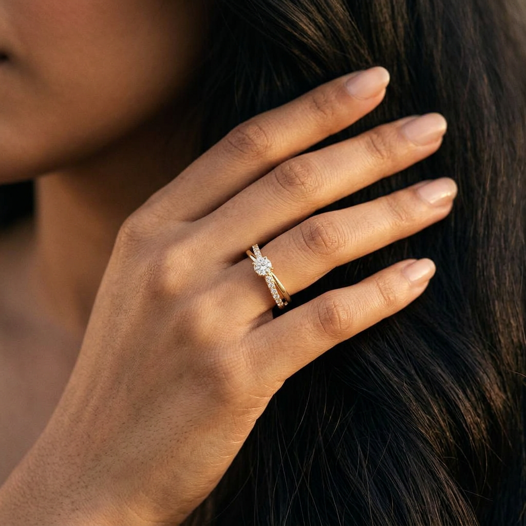 Celestial Pave Solitaire Ring
