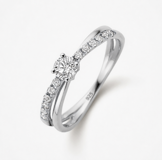 Celestial Pave Solitaire Ring