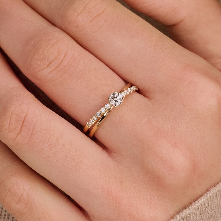 Celestial Pave Solitaire Ring – silver – worn on hand | 925 Sterling Silver Jewelry by Cilhouette