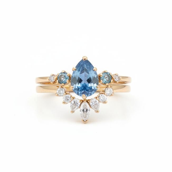 Celestial Drop Ring Set