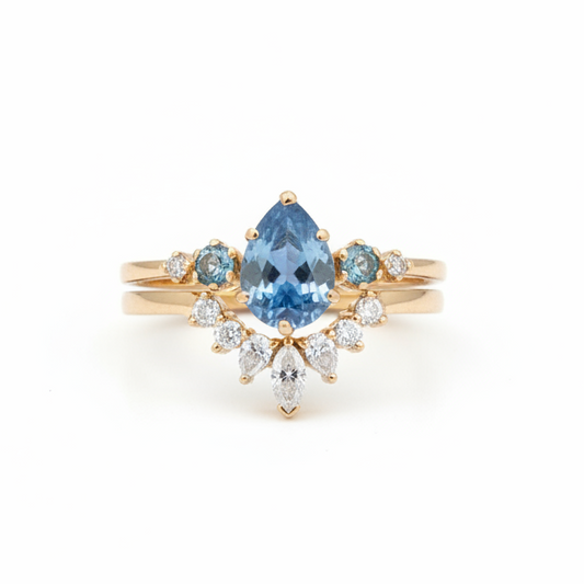 Celestial Drop Ring Set