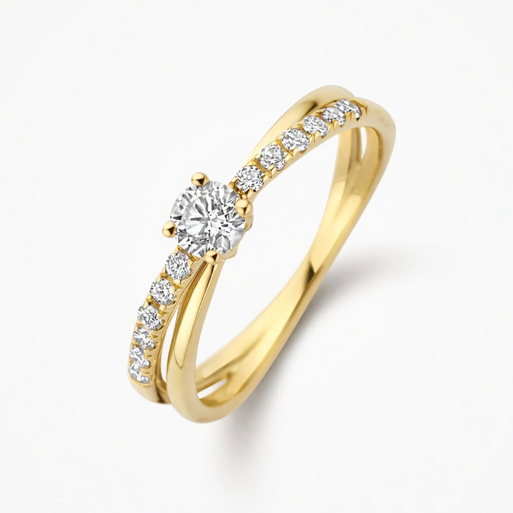 Celestial Pave Solitaire Ring