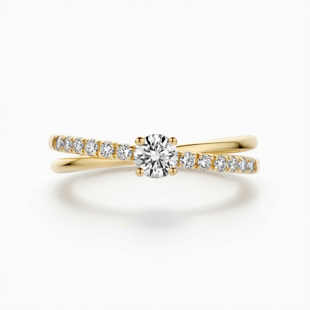 Celestial Pave Solitaire Ring – gold-plated | 925 Sterling Silver Jewelry by Cilhouette