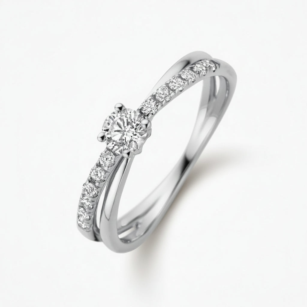 Celestial Pave Solitaire Ring