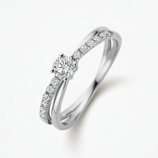Celestial Pave Solitaire Ring