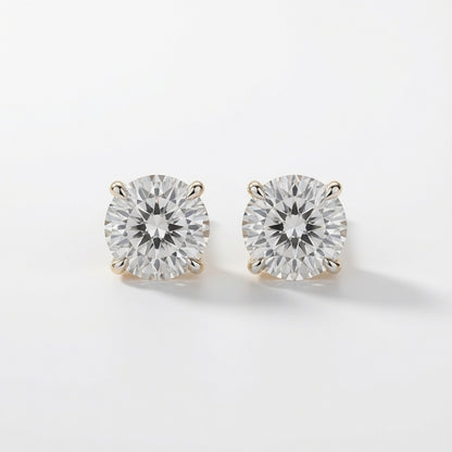 Classic Solitaire Studs | 925 Sterling Silver Jewelry by Cilhouette