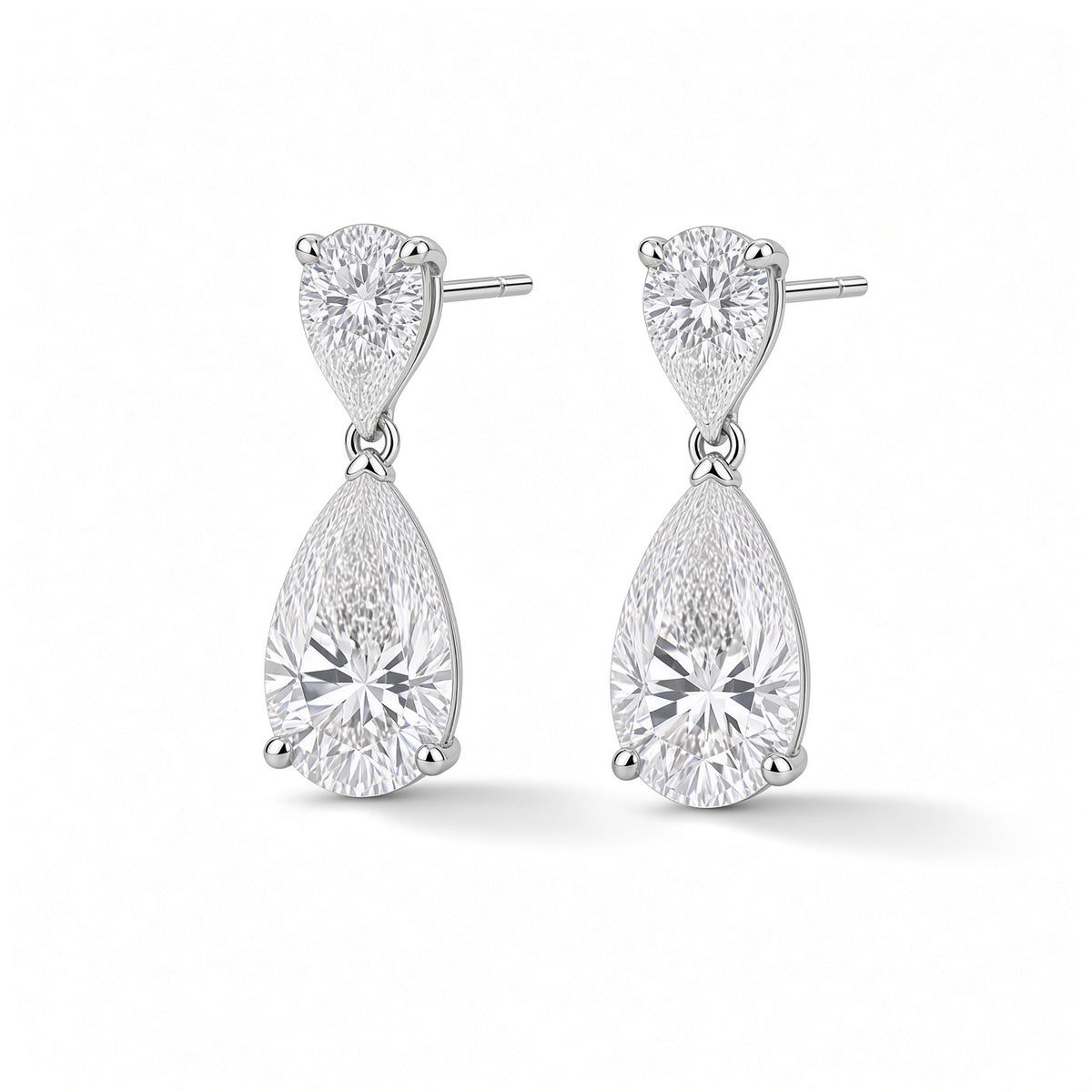 Duo Teardrop Earrings – silver | 925 Sterling Silver Jewelry by Cilhouette