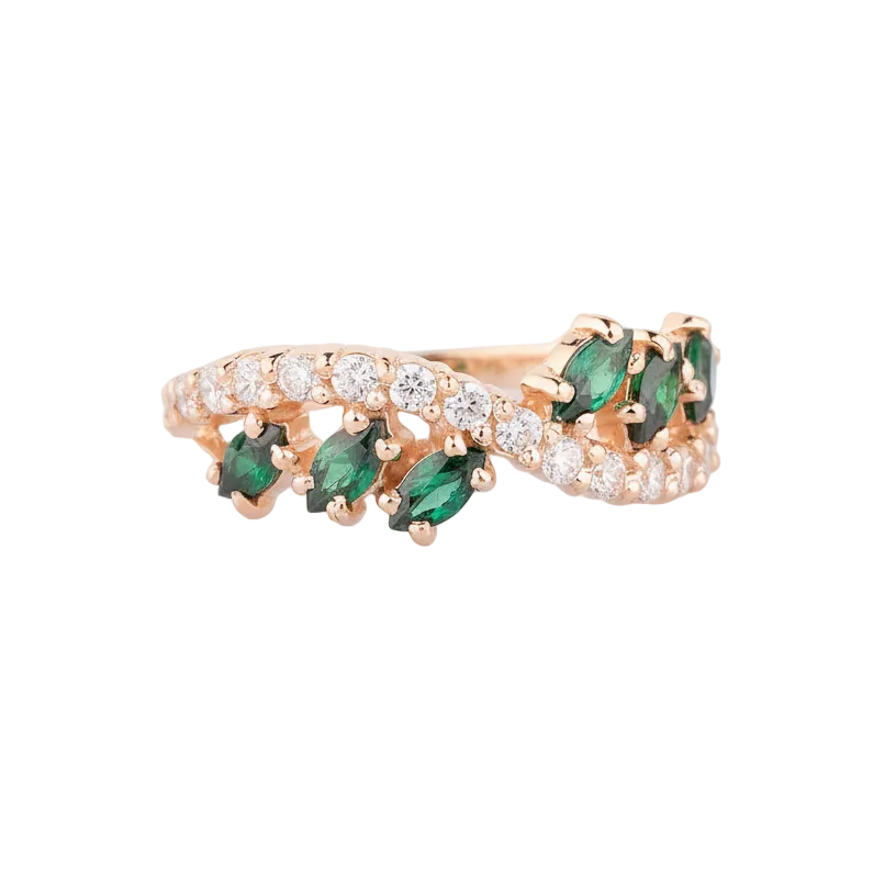 Emerald Vine Ring