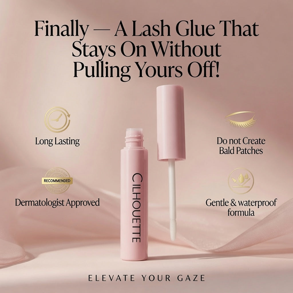 Premium Eyelash Adhesive — Strong Hold, Invisible Finish | Faux Mink Eyelashes by Cilhouette