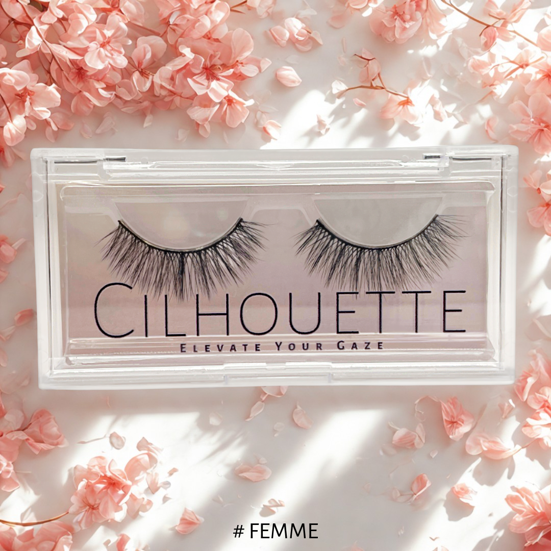 Everyday Lash Kit — Lashes, Glue & Applicator for Effortless Wear – front view, eyelash storage case | Faux Mink Eyelashes by Cilhouette