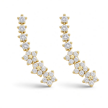 Floral Vine Climbers – gold-plated | 925 Sterling Silver Jewelry by Cilhouette