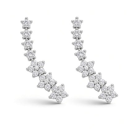 Floral Vine Climbers – silver | 925 Sterling Silver Jewelry by Cilhouette