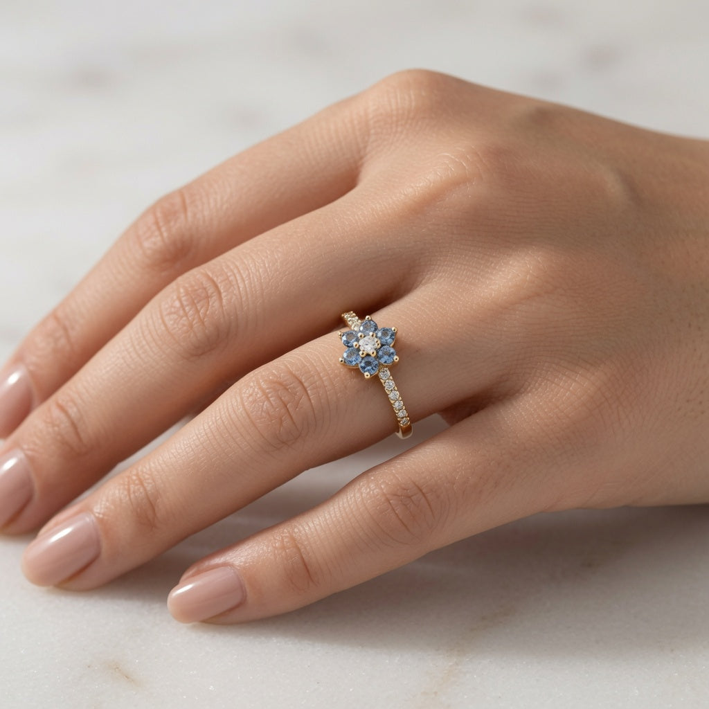 Forget-Me-Not Ring | 925 Sterling Silver Jewelry by Cilhouette