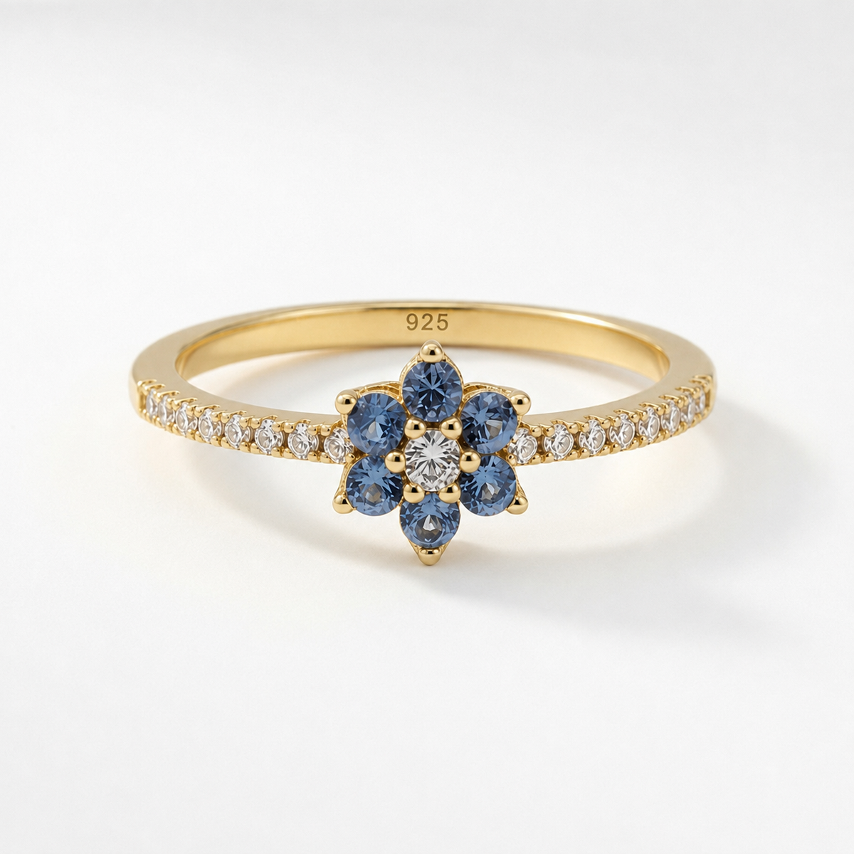 Forget-Me-Not Ring – gold-plated | 925 Sterling Silver Jewelry by Cilhouette