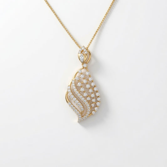 Golden Plume Pendant