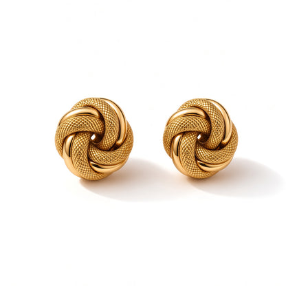 Knot Earrings – gold-plated | 925 Sterling Silver Jewelry by Cilhouette