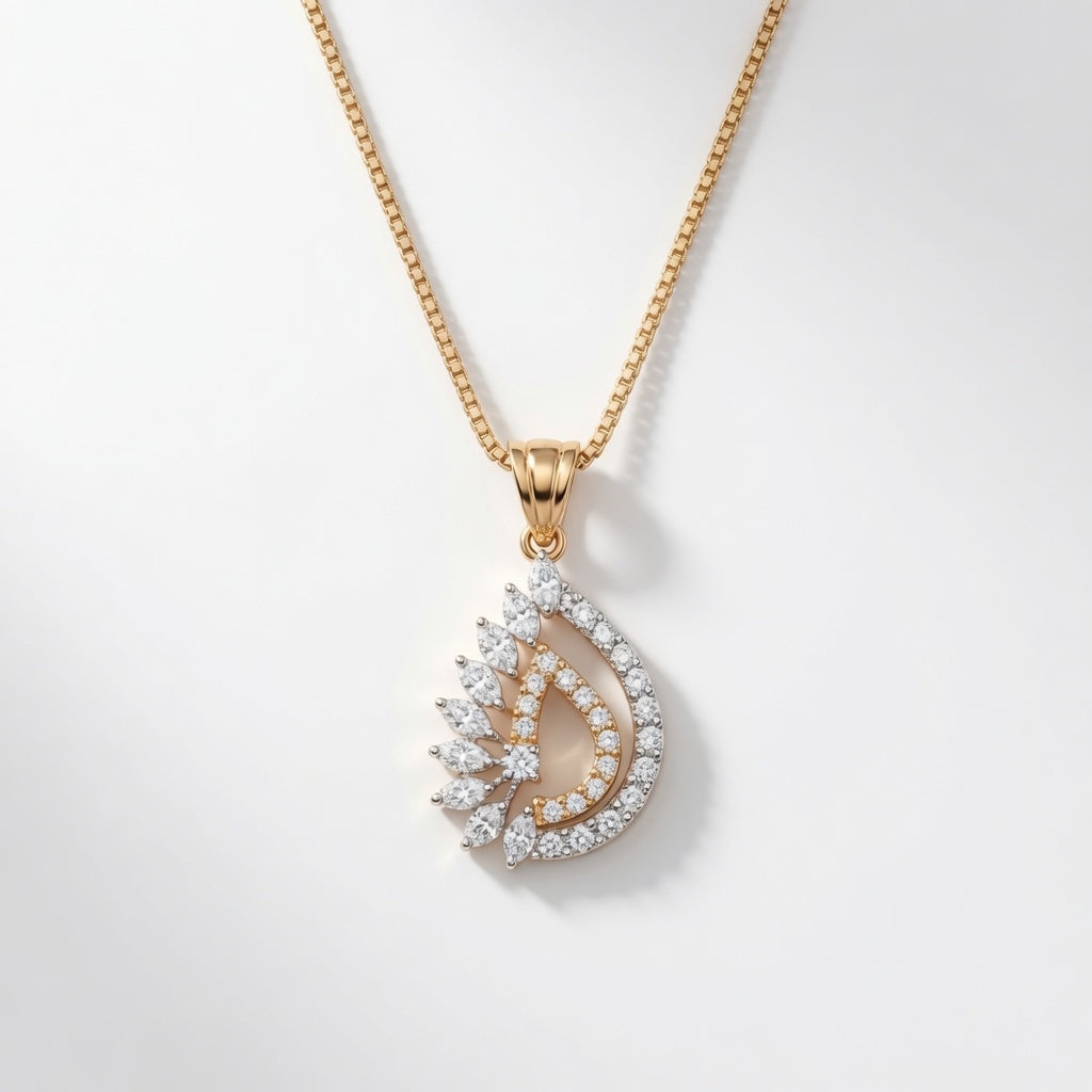 Layered Teardrop Pendant | 925 Sterling Silver Jewelry by Cilhouette