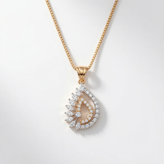 Layered Teardrop Pendant