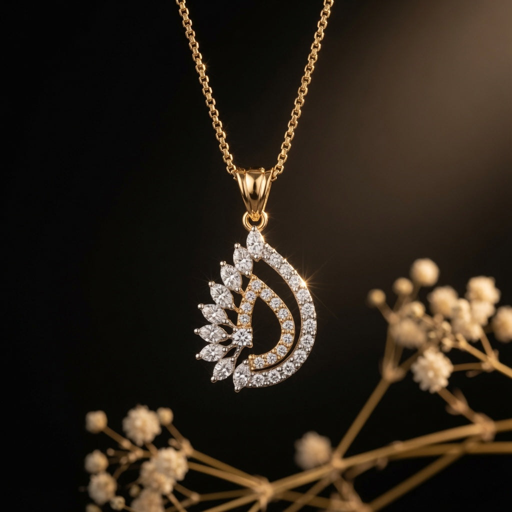 Layered Teardrop Pendant – on black background | 925 Sterling Silver Jewelry by Cilhouette