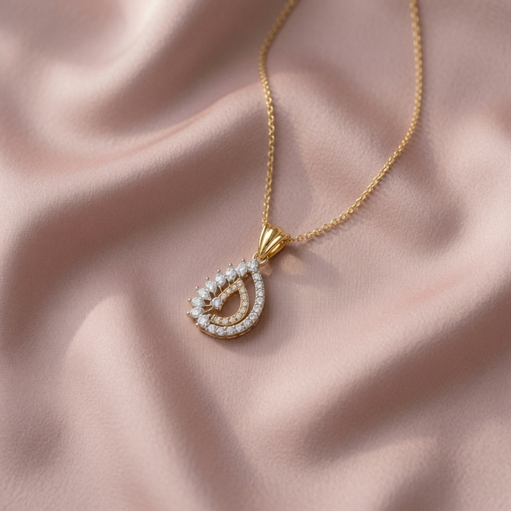 Layered Teardrop Pendant | 925 Sterling Silver Jewelry by Cilhouette