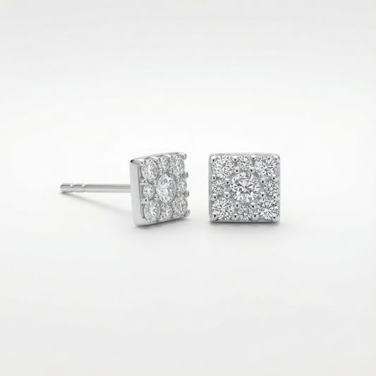 Mosaic Cluster Studs | 925 Sterling Silver Jewelry by Cilhouette