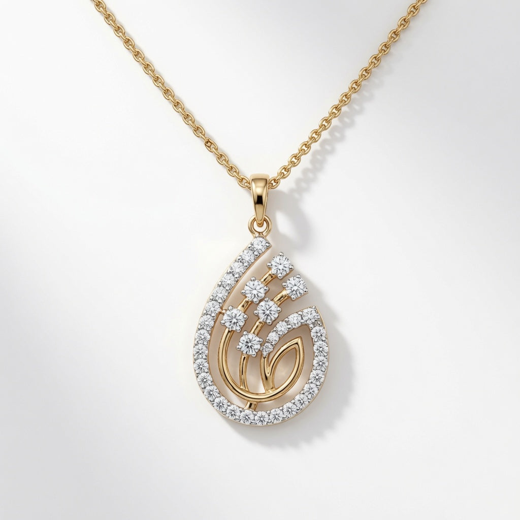Paisley Bloom Pendant | 925 Sterling Silver Jewelry by Cilhouette