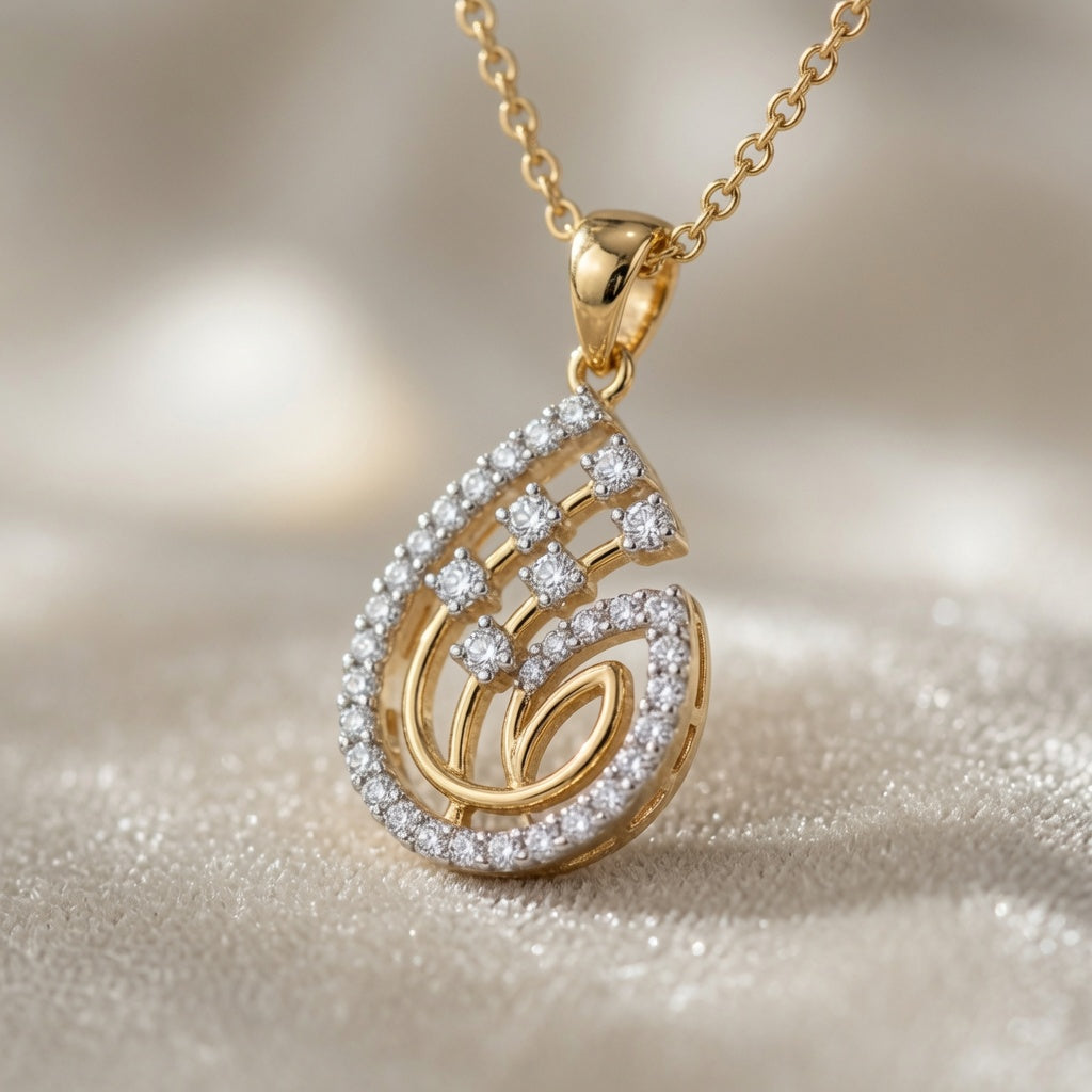 Paisley Bloom Pendant – close-up detail | 925 Sterling Silver Jewelry by Cilhouette