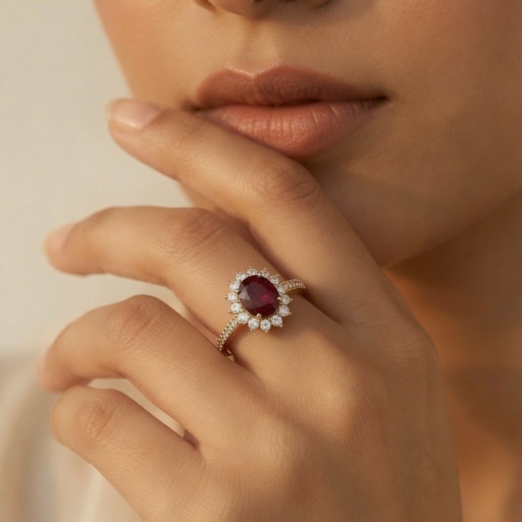 Scarlet Crown Ring