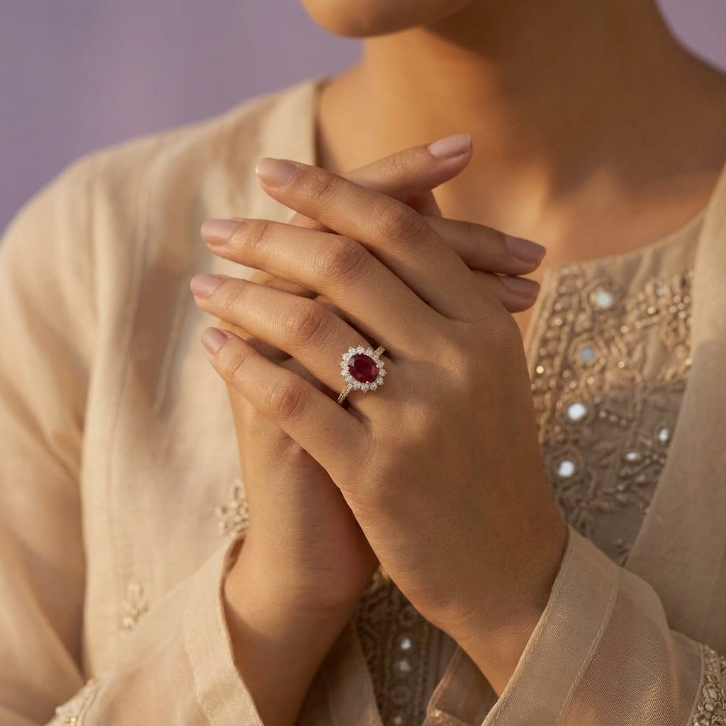 Scarlet Crown Ring