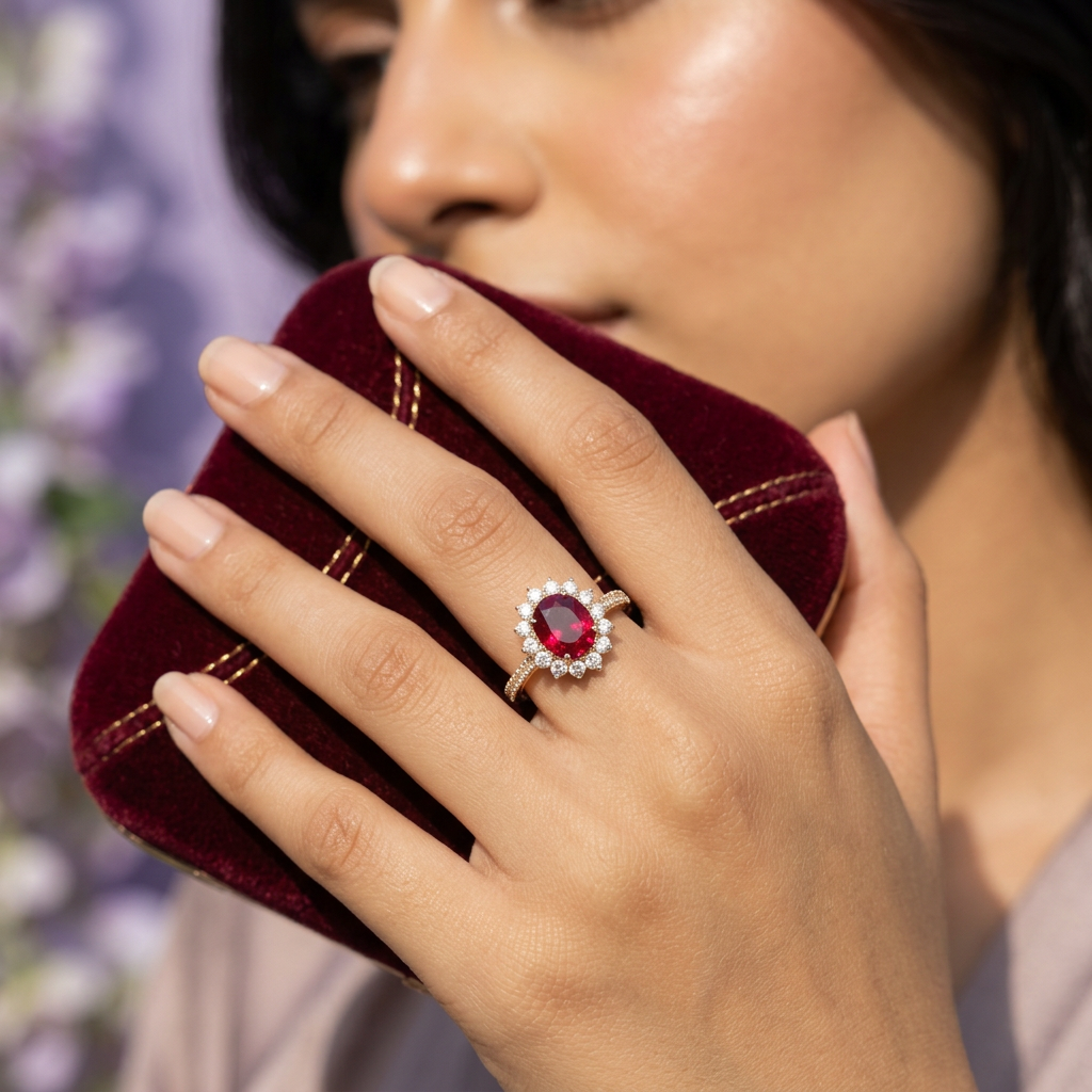 Scarlet Crown Ring