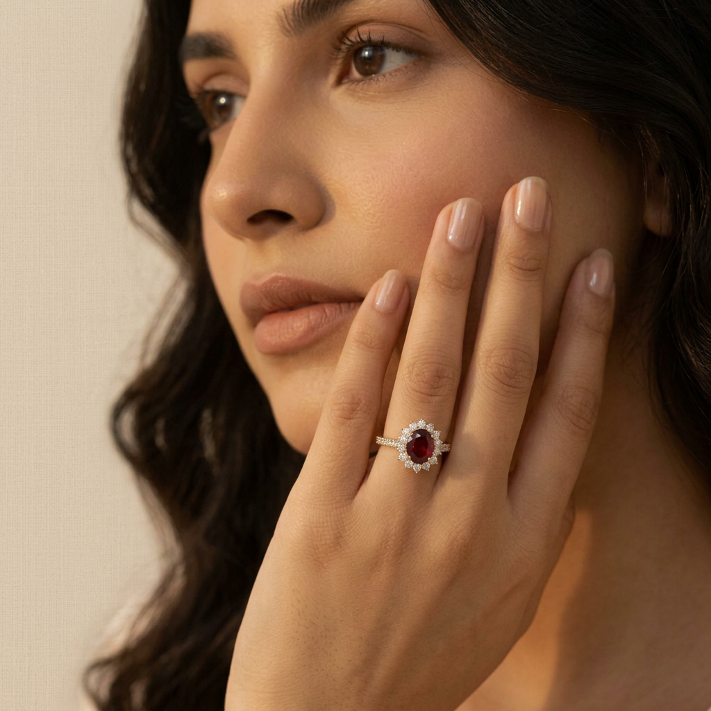 Scarlet Crown Ring
