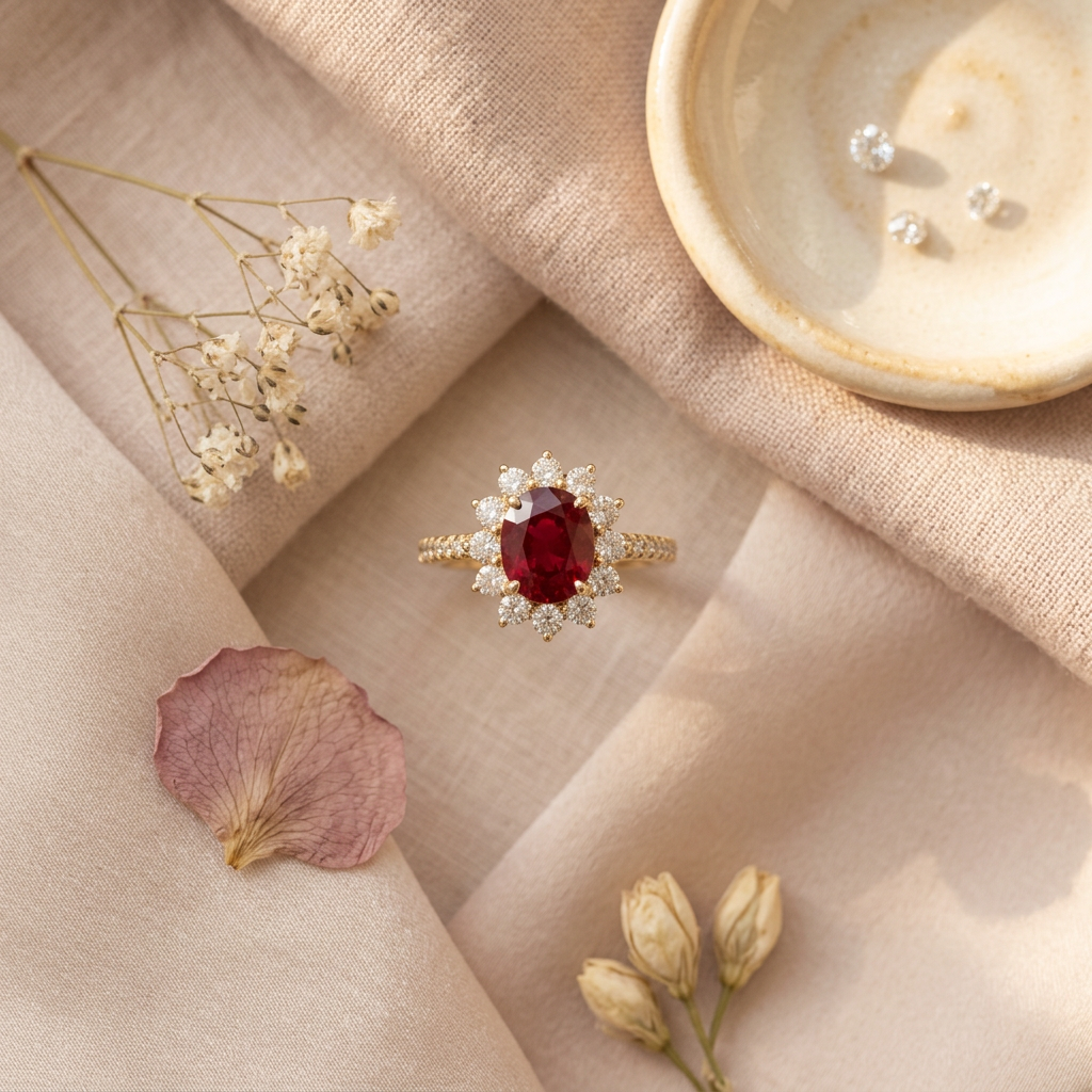 Scarlet Crown Ring