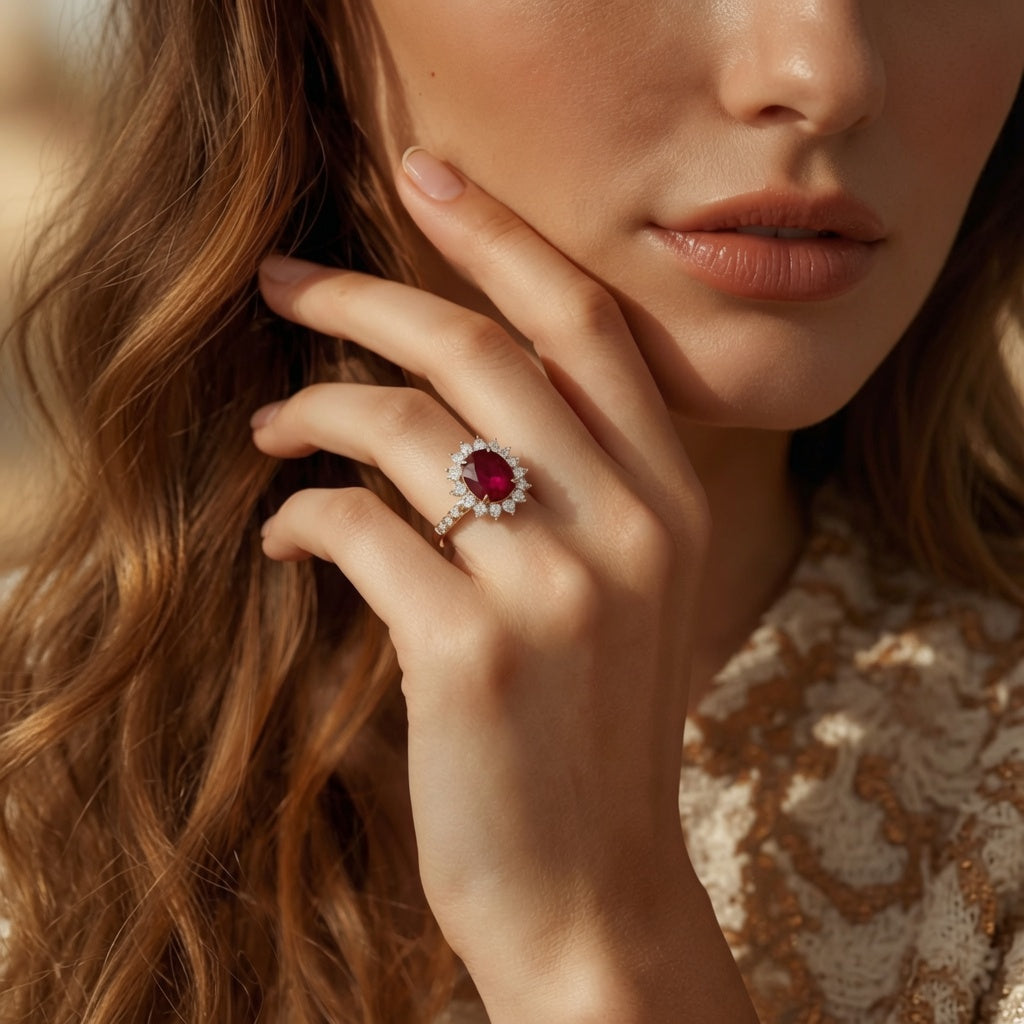 Scarlet Crown Ring
