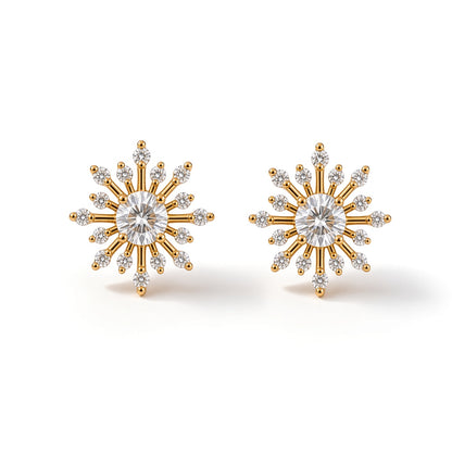 Sparkle Ray Studs – gold-plated | 925 Sterling Silver Jewelry by Cilhouette