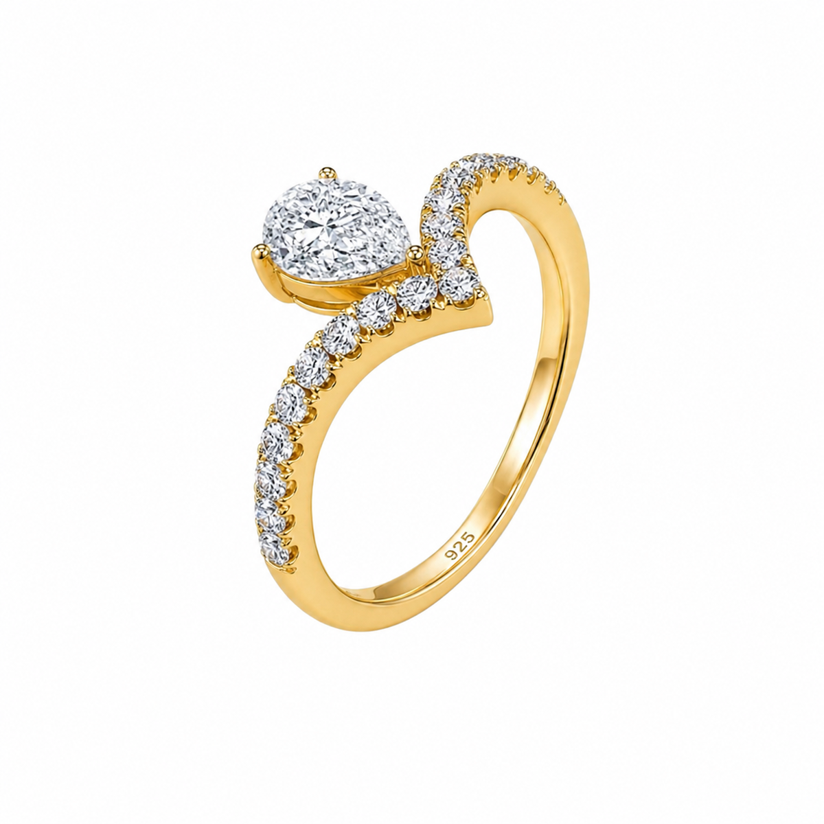Starlit Curve Ring | 925 Sterling Silver Jewelry by Cilhouette