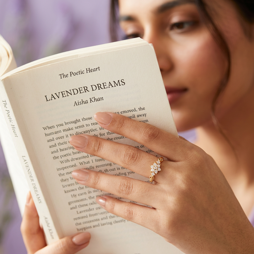 Sunlit Petal Ring