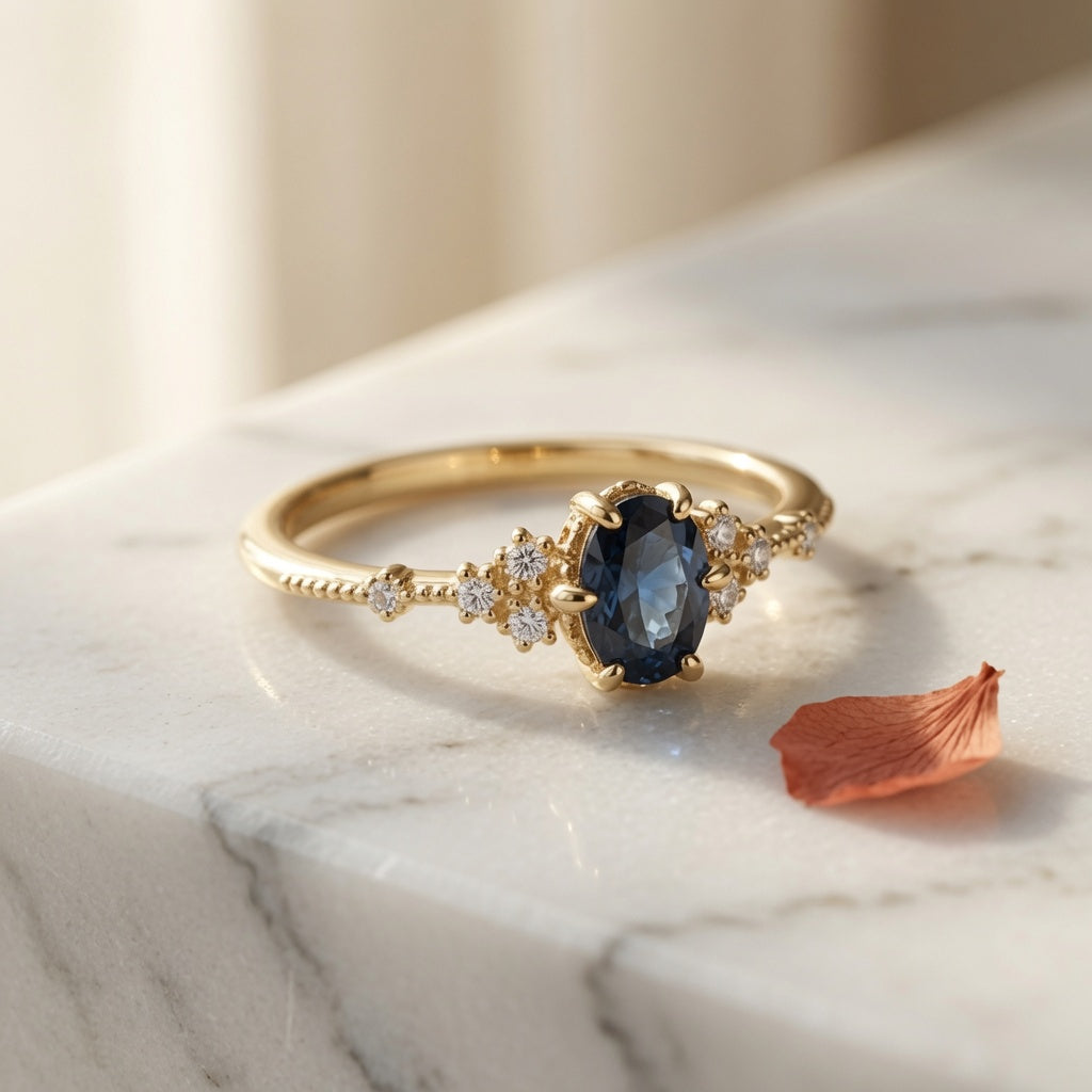 Twilight Bloom Ring | 925 Sterling Silver Jewelry by Cilhouette