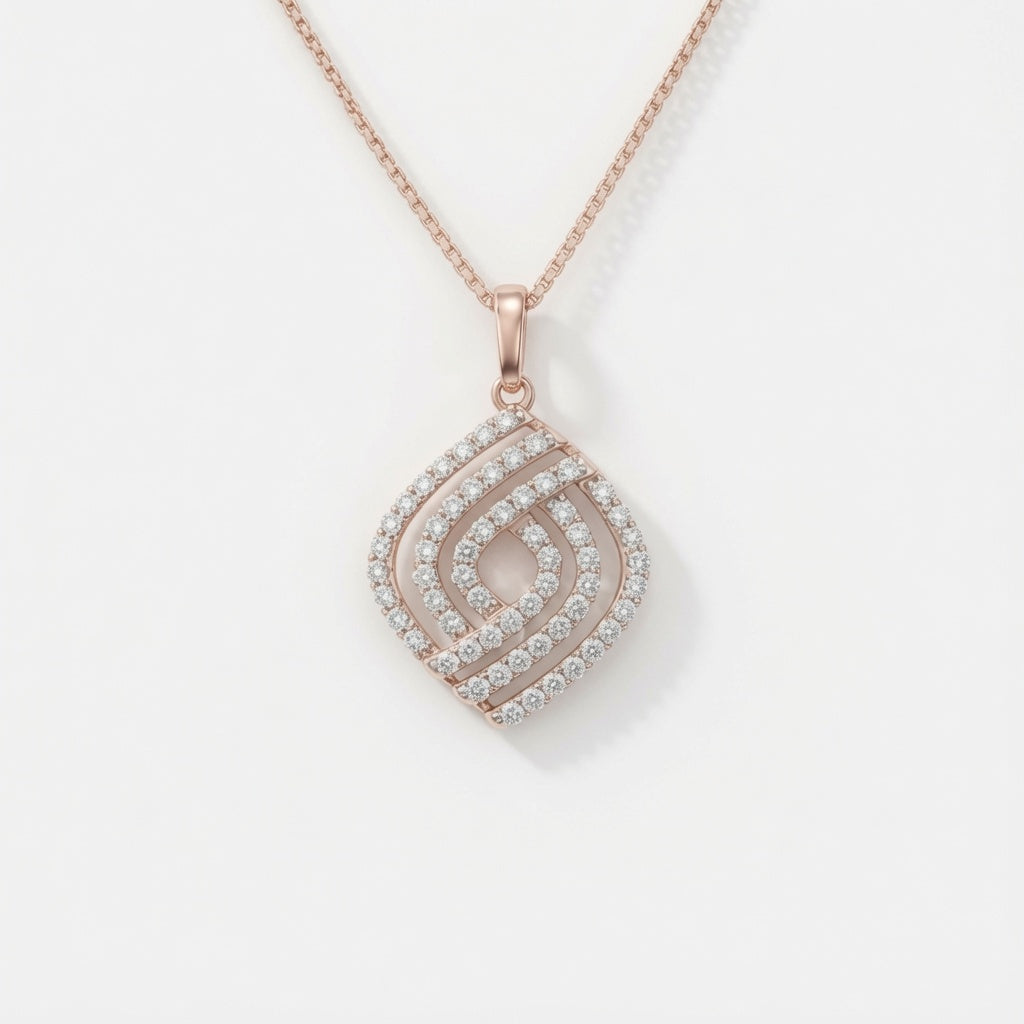 Vortex Pave Pendant | 925 Sterling Silver Jewelry by Cilhouette