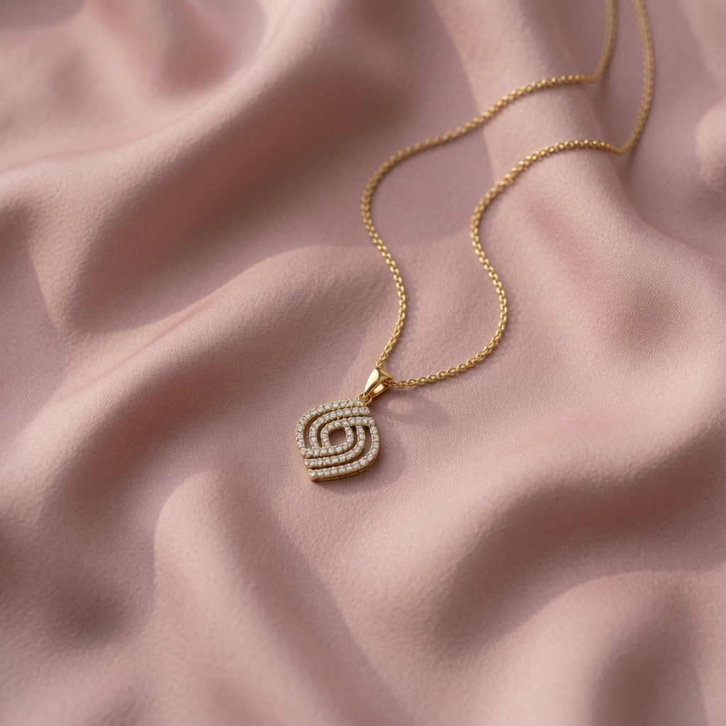 Vortex Pave Pendant | 925 Sterling Silver Jewelry by Cilhouette